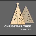 Taglio laser albero di natale