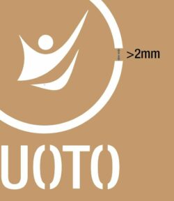 caduta parti interne stencil 2mm ponti di stencil