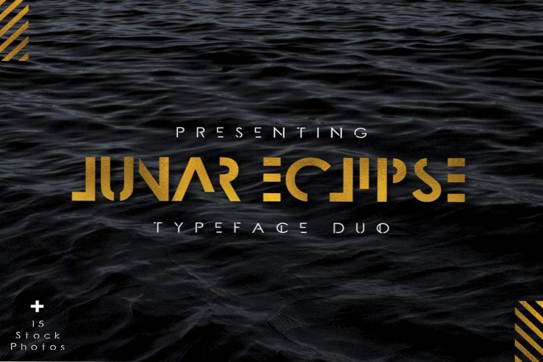 Lunar Eclipse Font Duo