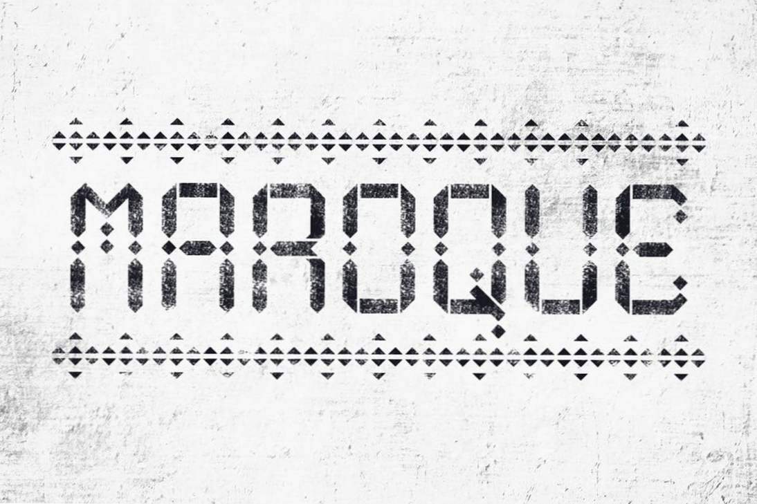 Marocchino Stencil Font