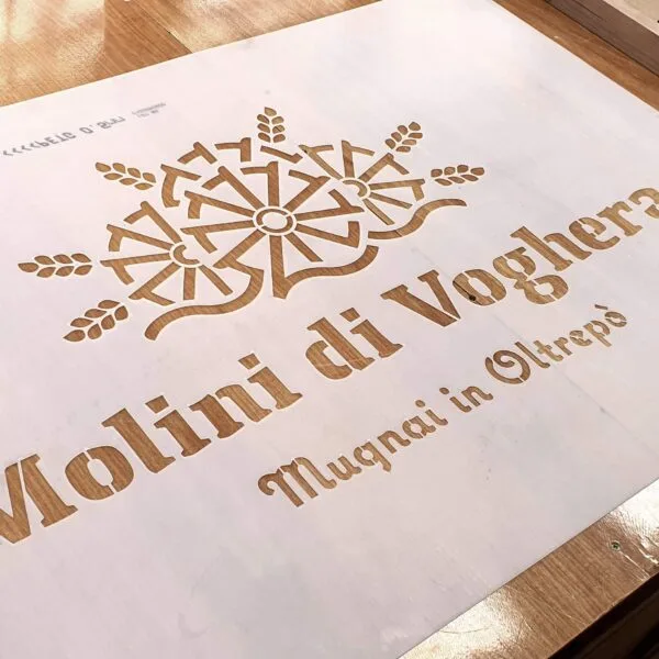 Stencil plastica Molini Vogherese personalizzato