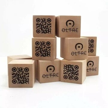 segnaposto qr legno