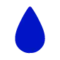 inchiostro timbro blu